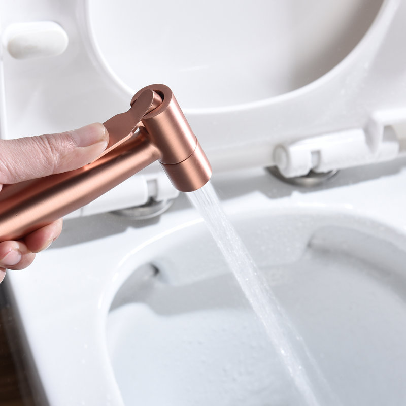 Robinet de bidet portatif inclus, Or rose