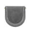 Fauteuil en chenille de métal gris Lia-965954704