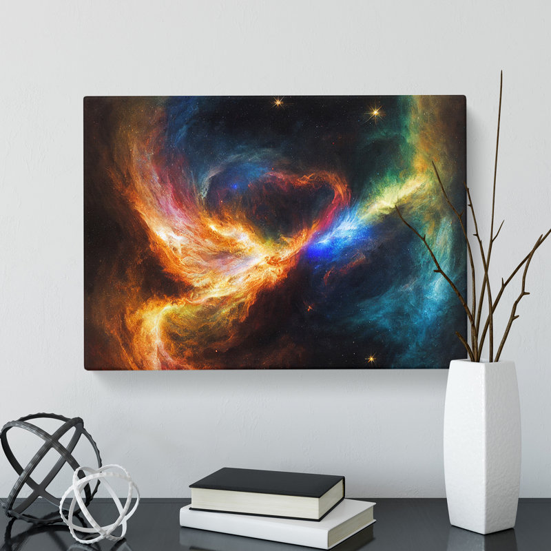 Futuristic Galaxy Vol.4 - Wrapped Canvas Painting, 35cm H x 50cm W x 3cm D
