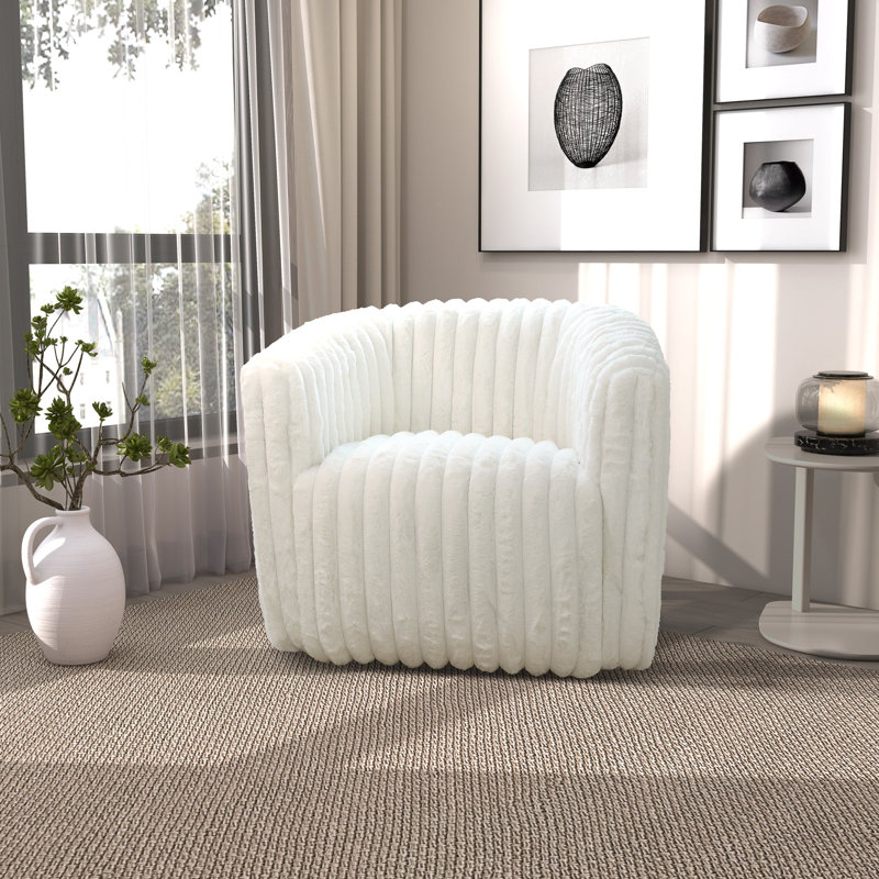 Chaise pivotante Mira, Blanc