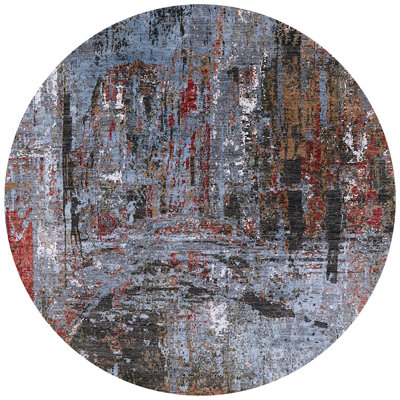 Tapis bleu / rouge / noir Braddyville
