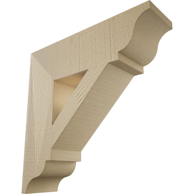 Support traditionnel en cèdre brut à grain de bois TimberThane, H 20 po x l 5,5 po x P 20 po