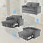 Andraia 2 Seater Velvet Sofa Bed-107228265