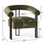 Ensemble de 2 chaises d'appoint rembourrées à 3 pieds de 29,5 po de largeur-695464204