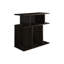 Table d'appoint avec 6 tablettes, moderne pour le salon et la table de chevet, espaces ouverts - finition ton