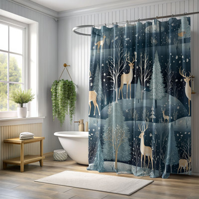 Christmas Past - Rideau de douche Premium