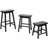 2 Saddle Backless Solid Wood Bar Stools Counter & Bar Heights-1406698795-1406698794