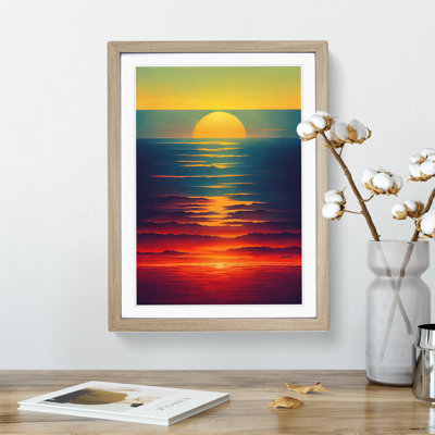 Sunset Watercolour Art No.6 - Wall Art