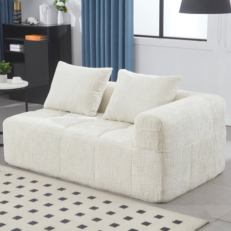 Le canapé en chenille pour le salon en appartement, la mousse à rebond rapide et le tissu amélioré ajoutent du style à votre maison ergonomique, avec des sacs à ressorts en éponge, un sommeil idéal pour se détendre