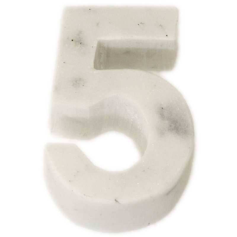 Zendaya Marble Number Letter Block, 5
