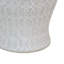 Bocal de 19 po Charito, couvercle amovible, motif sculpté, céramique, blanc-345530939-345530937