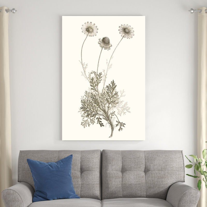 «Neutral Botanical Study VIII», peinture sur toile, H 48 po x l 32 po