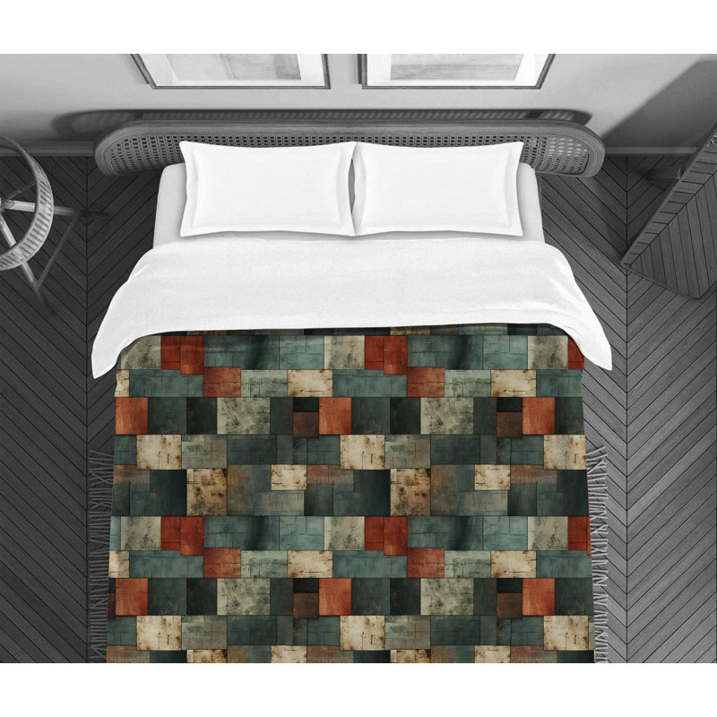 Aged Map Historic Microfiber Duvet Cover, Twin Extra Long Comforter
