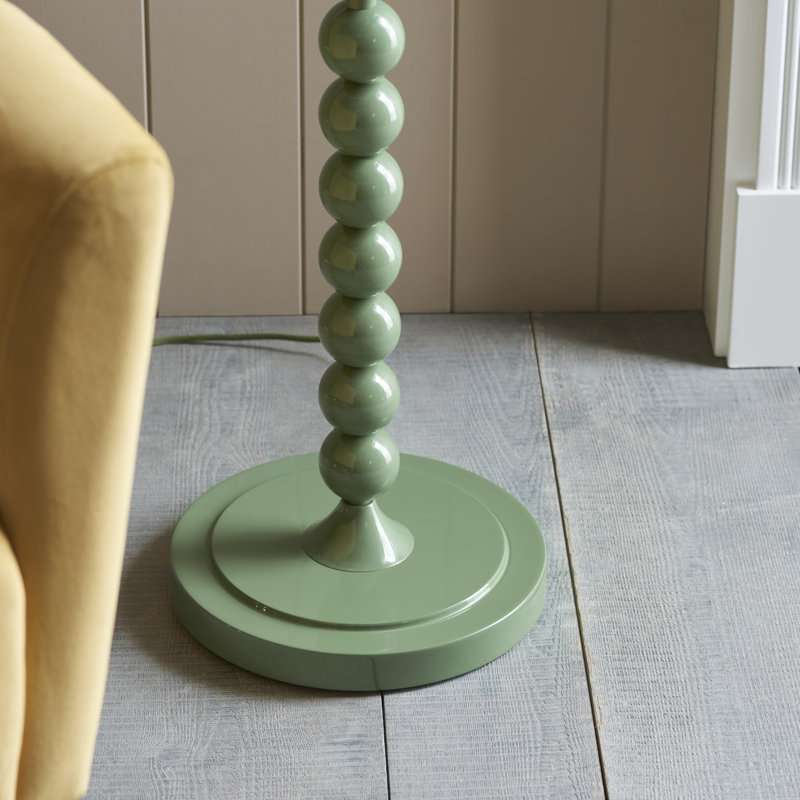 Higgledy 153.2cm Gloss Traditional Floor Lamp, Coral Pink
