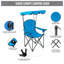Fauteuil inclinable de camping Katelyn Cyan-56386090