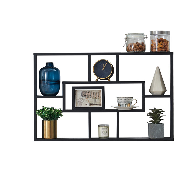 Dedrie Floating Shelf, Black