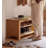 Natural-coloured rectangular solid wood low shoe cabinet-1573660880