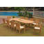Kenyon Outdoor 11 - Piece Teak Dining Set-1836614485-1771077975