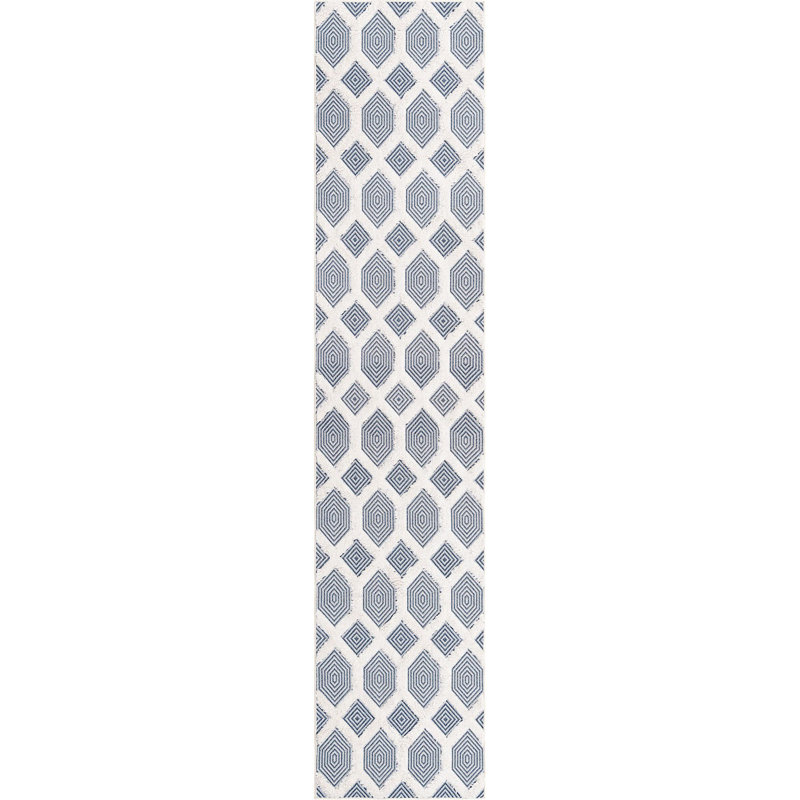 Tapis contemporain de couleur marine Chapdelaine, Rectangle 8 pi 3 po x 10 pi