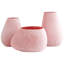 Vase de table en céramique rose Sands-50458133