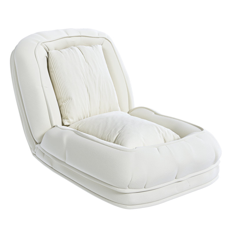 Space - Saving Foldable Bed For Humans And Pets, 90 180 Adjustable, 2 Soft Pillows, Comfortable Corduroy, Upholstered Dog With 5 Position Adjustment, Foldable, Ergonomic, Reading Corner Living Room,