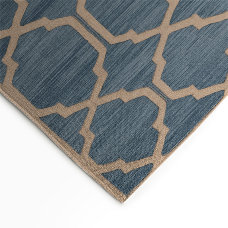 Tapis gris intérieur et extérieur Trellis, Rectangle 5 pi x 7 pi