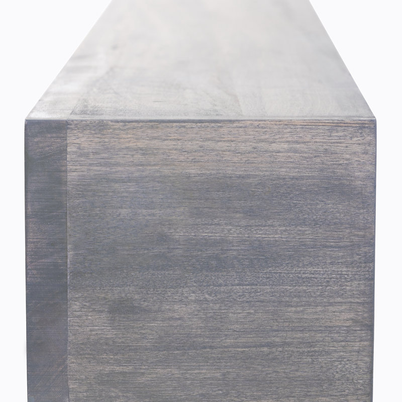 Tablette de manteau de cheminée style campagnard moderne, 6.25", Gris cendré, 60"