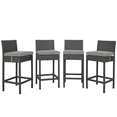 Modway Stopover All Weather Cushioned Bar Stools