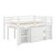 Lit mezzanine bas bas avec commode, tablettes et bureau, lit multifonctionnel-1805143809