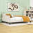 Aghilas Linen Upholstered Daybed with Wood Legs and Slats-108798629-108798630
