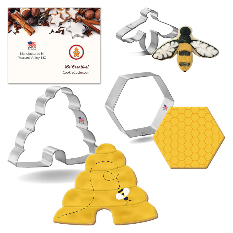 Ensemble de 3 emporte-pièces Summer Bee Hive Cookciutter.Com