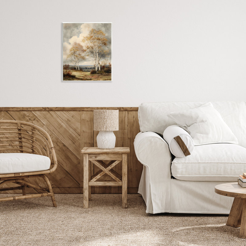 Plaque murale de bouleaux d'automne imminente, design par LSR Design Studio