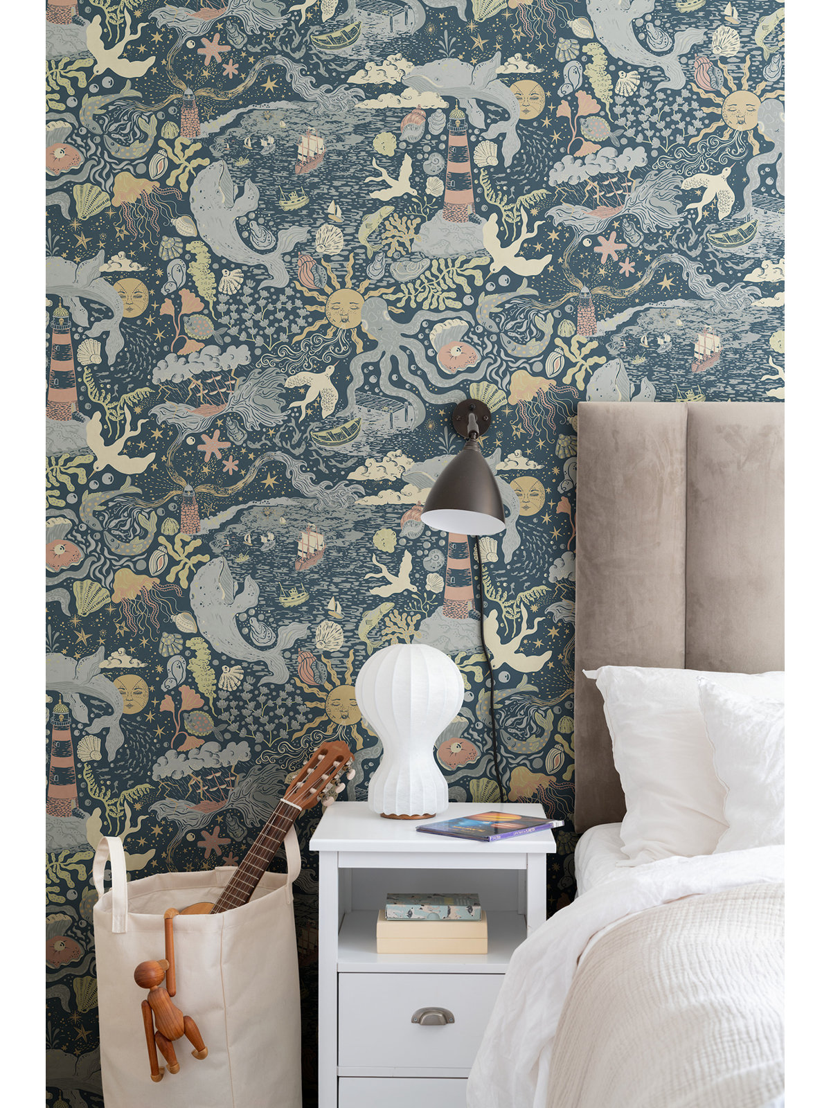 Wallpaper Double Roll, Dark Blue