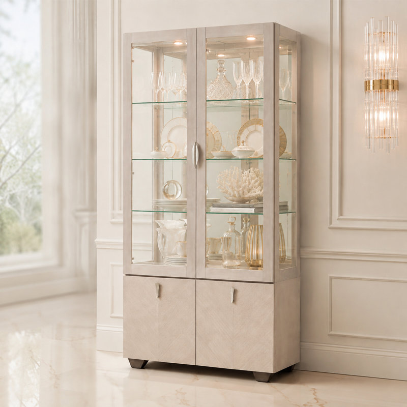 Fantosini Display Cabinet - Silver Mist