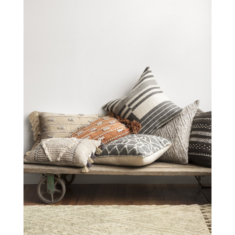 Oreiller rectangulaire en argile P4098, Argile, Polyester / Bourre en polyester