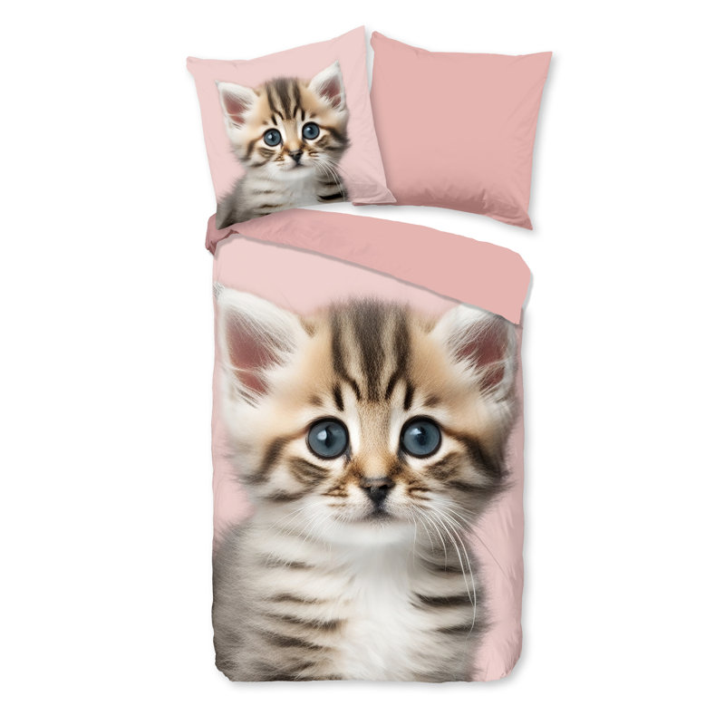 Cotton Abstract Duvet Cover with Pillowcases
