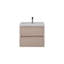 Meuble-lavabo simple 23,5 po avec plateau en acrylique Halethorpe-1860348713