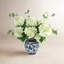 Hydrangea Floral Arrangement In A Decorative Ceramic Vase-586936865-586936864