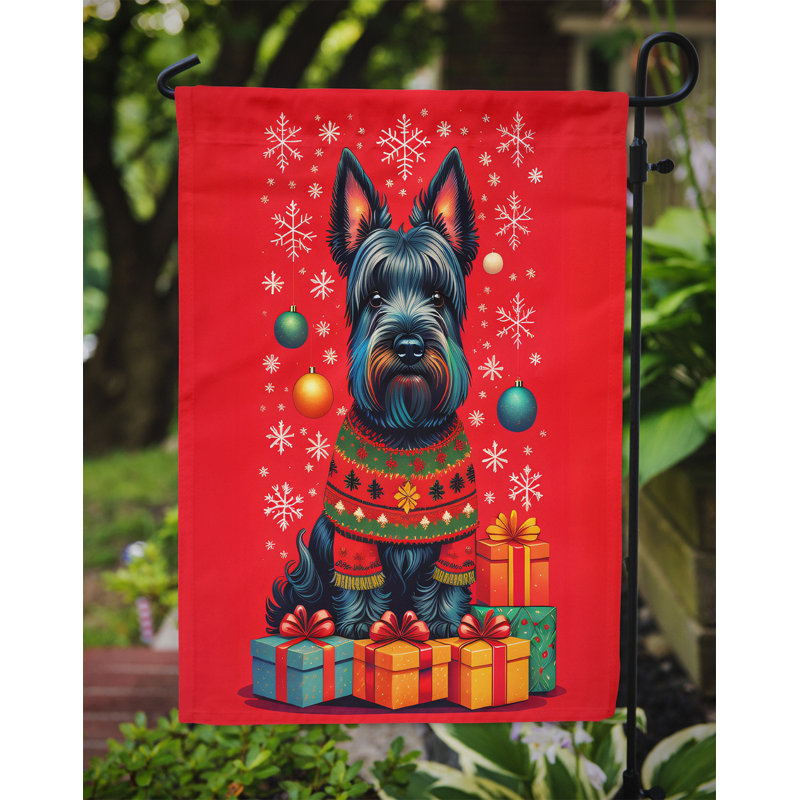 Double Sided 15.5'' H x 11.25'' W Polyester Christmas Garden Flag