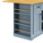 Large Kitchen Island with 2 Bar Stools