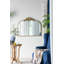 Miroir arqué 39,5 "x 35" doré avec cadre en métal-1709287294