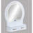 3-Piece Vanity Set with LED Mirror, Gold Handles & Stool (White)