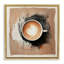 Art mural moderne sur toile flottante, "Modern Coffee Love", conception par Annabelle Hall-34084888-35288656