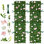Toile de fond de luxe artificielle‌, chaque panneau 2 x 8 pi, magnifique fond floral en soie 3D facile à installer pour les mariages, les événements, les fêtes et la maison