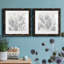 Shadow Leaves I - ensemble de 2 peintures encadrées-1855169951-1855169948