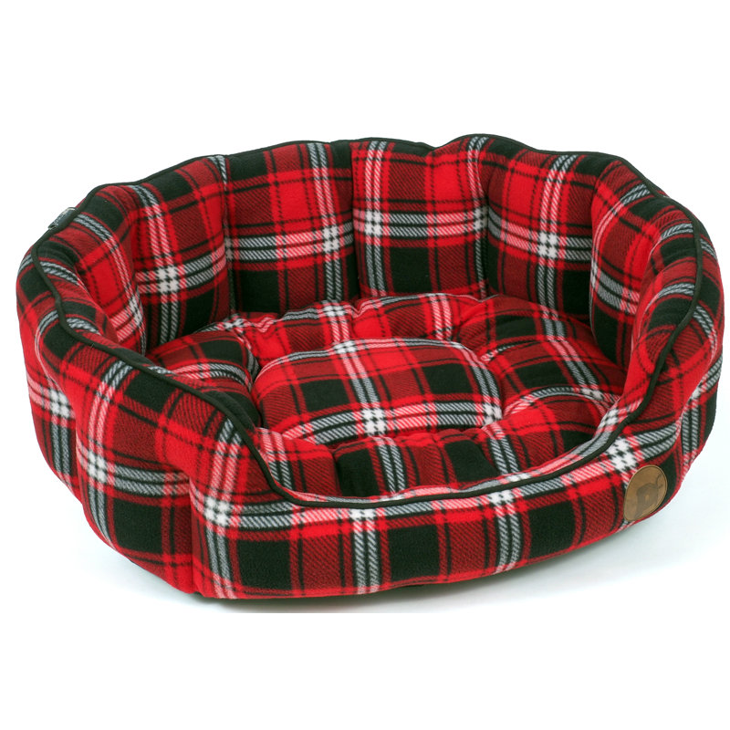 Tartan Pet Bed, Medium (60cm W x 52cm D x 22cm H)