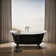 Artifacts 66" x 33" Freestanding Bath with Iron Black Exterior