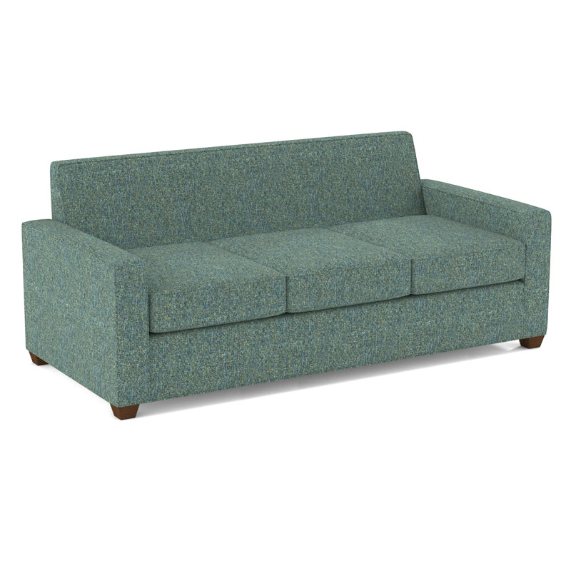 Avery Queen Sleeper Sofa, Connelly Peacock, Montana Walnut, Hybrid