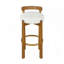 Ensemble de 2 tabourets de bar d'intérieur en bois à dossier bas-116488784