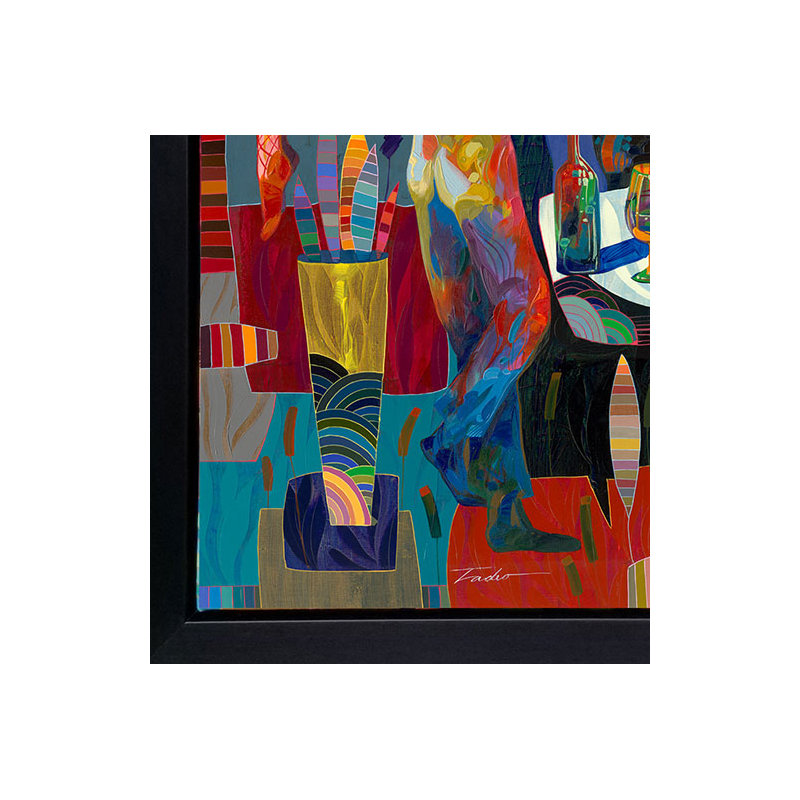 Romance Dance by Tadeo Zavaleta - Single Picture Frame Painting on Canvas